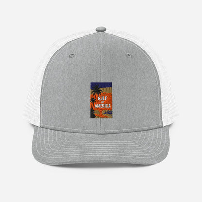 Gulf of America - Sunset Seconds Hat - Premium Modern Trucker Cap - Summer - Beach - USA - Patriotic - 4th of July - Gulf of America®