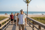 Gulf of America Waves Trucker Men’s Retro Hat – Mesh Back Snapback - Gulf of America®